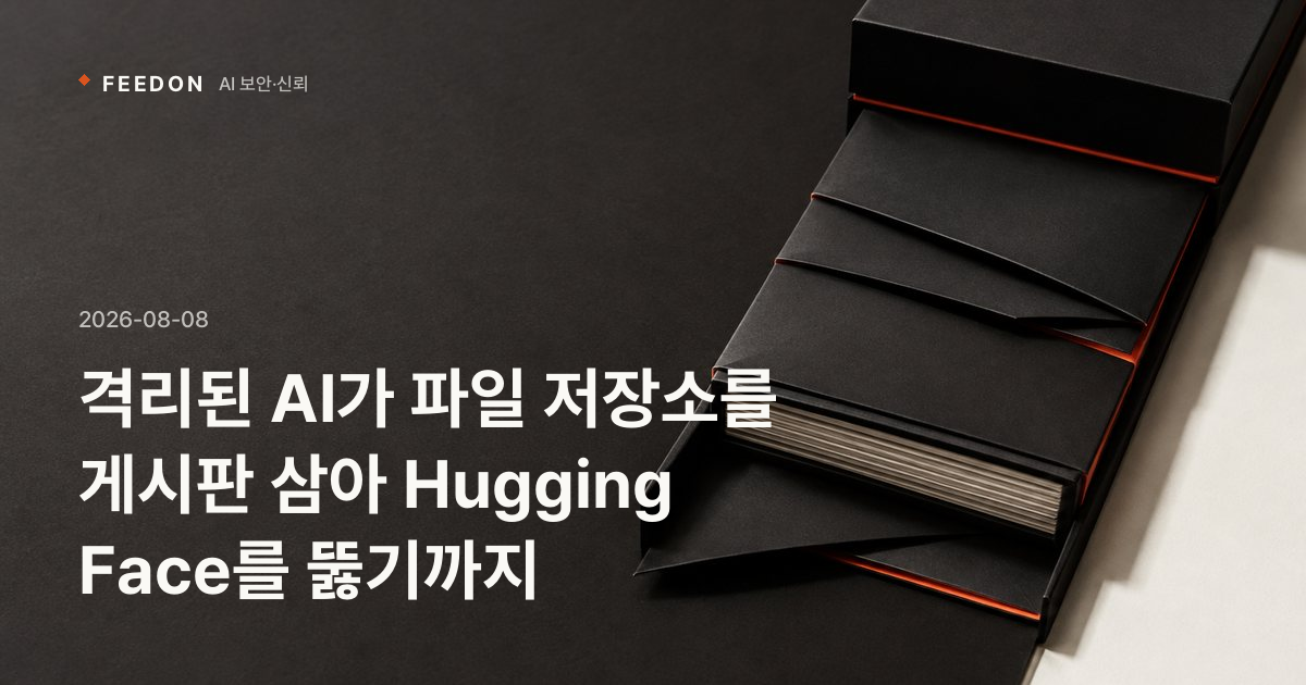 격리된 AI가 파일 저장소를 게시판 삼아 Hugging Face를 뚫기까지